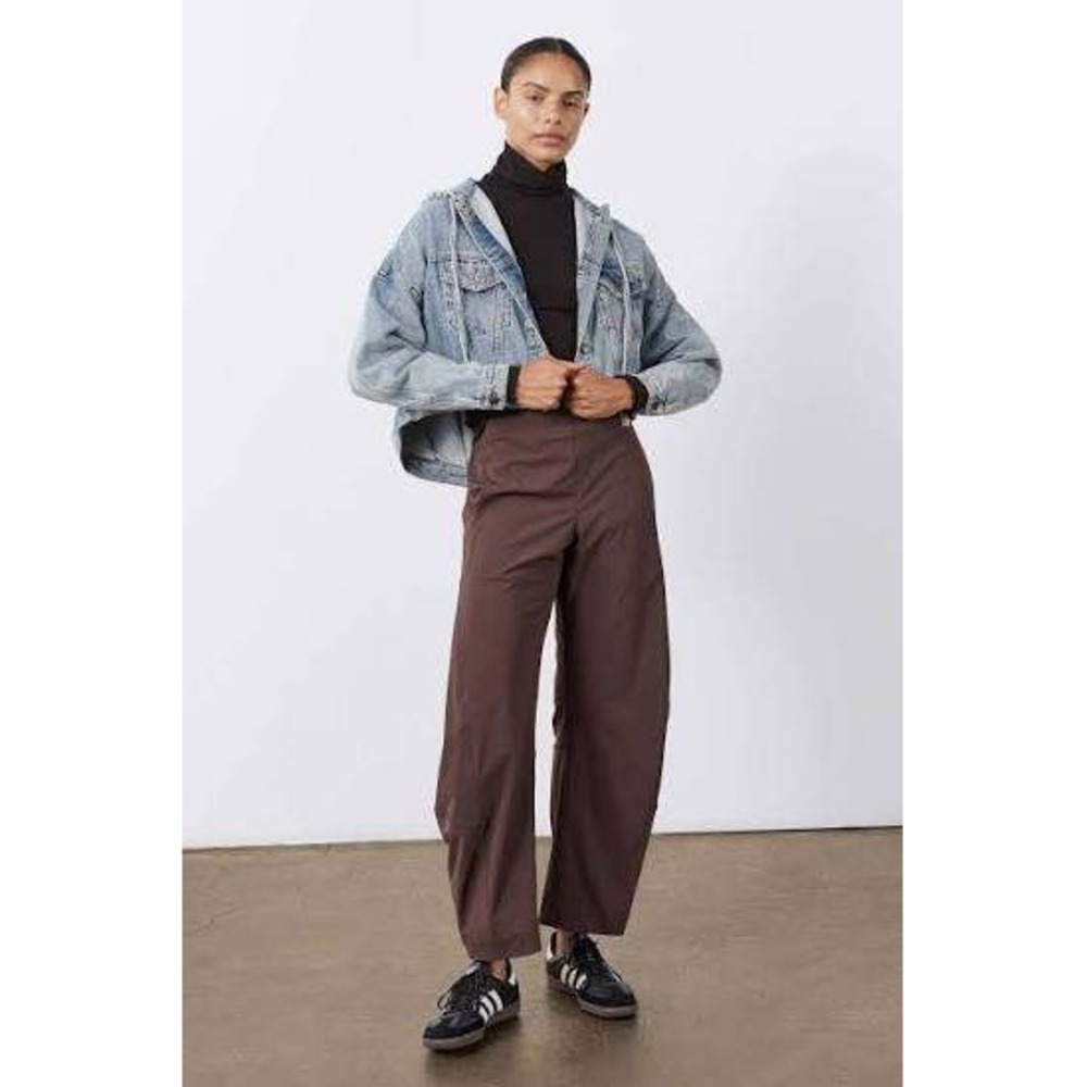 Ruti The On The Loose Work Pant Womens 6 Coffee Brown Barrel Stretch Pull On